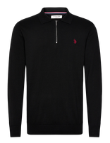 U.S. Polo Assn. - Rocky Reg Hz Uspa M Knit - Megztinis su užtrauktuku - Juoda