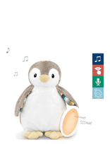 ZAZU - Phoebe The Penguin Sleep Shusher - Muzikinis pliušinis žaislas - Pilka