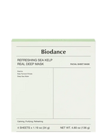 Biodance - Refreshing Sea Kelp Real Deep Mask (4 Pcs.) - Lakštinė kaukė - Nude