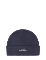 Mads Nørgaard - Isak Ambas Logo Beanie - Kepurė - Tamsiai mėlyna
