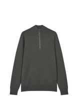 Mads Nørgaard - Urban Chase Half Zip Knit - Megztinis su užtrauktuku - Pilka