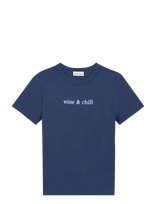 Maison Labiche - Montherlant Wine & Chill /Gots - Marškinėliai trumpomis rankovėmis - Tamsiai mėlyna
