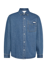 Calvin Klein Jeans - Classic Harbour Blue Overshirt - Džinsiniai marškiniai - Mėlyna