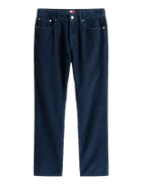 Tommy Jeans - Tjm Ryan Cord Chino - Chino stiliaus kelnės - Tamsiai mėlyna