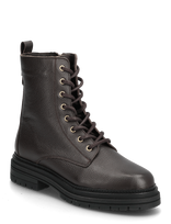 Tommy Hilfiger - Th Plaque Pebble Lace Boot Warm - Suvarstomi batai - Juoda