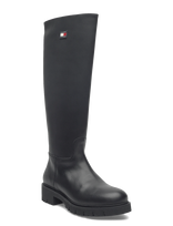 Tommy Hilfiger - Tjw Stretchy Long Shaft Boot - Ilgaauliai batai - Juoda