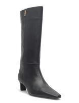 Tommy Hilfiger - Th Square Toe Kitten Long Boot - Ilgaauliai batai - Juoda