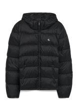 Calvin Klein Jeans - Ls Nylon Zip Off Hood Down Puffe - Paminkštinta striukė - Juoda