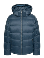 Calvin Klein Jeans - Ls Nylon Zip Off Hood Down Puffe - Paminkštinta striukė - Tamsiai mėlyna