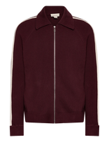 Calvin Klein Jeans - Ls Racing Stripe Fz Sweater 9Gg - Megztinis su užtrauktuku - Burgundiška splava