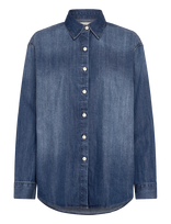 Calvin Klein Jeans - Oversized Shirt Indigo Hastings - Marškinėliai ilgomis rankovėmis - Mėlyna