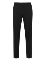 Calvin Klein - Italian Wool Blend Slim Trouser - Klasikinės kelnės - Juoda