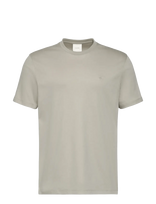 Calvin Klein - Ss Supima Chest Emb Crewneck Tee - Marškinėliai trumpomis rankovėmis - Smėlio