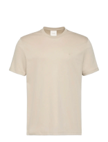 Calvin Klein - Ss Supima Chest Emb Crewneck Tee - Marškinėliai trumpomis rankovėmis - Smėlio