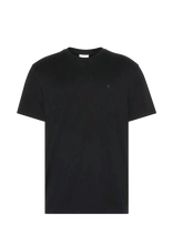 Calvin Klein - Ss Supima Chest Emb Crewneck Tee - Marškinėliai trumpomis rankovėmis - Juoda