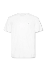 Calvin Klein - Ss Supima Chest Emb Crewneck Tee - Marškinėliai trumpomis rankovėmis - Balta