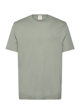Calvin Klein - Ss Supima Chest Emb Crewneck Tee - Marškinėliai trumpomis rankovėmis - Pilka