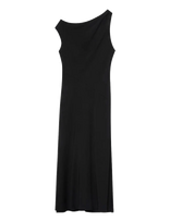 Calvin Klein - Crepe One Shoulder Dress - Vakarinė suknelė - Juoda