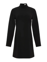 Calvin Klein - Crepe Ls Turtleneck Mini Dress - Trumpa suknelė - Juoda