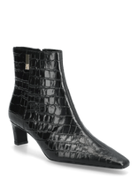 Tommy Hilfiger - Th Square Toe Croc Kitten Bootie - Aulinukai - Juoda
