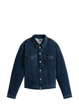 Tommy Jeans - Ryan Rglr Teddy Trckr Ext Di6166 - Džinsinis švarkas be pamušalo - Mėlyna