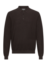 Lindbergh Black - 100% Merino Polo Knit - Polo marškinėliai ilgomis rankovėmis - Ruda