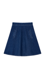 Mads Nørgaard - Luke Denim Stelly Skirt - Iki kelių ir midi suknelės - Mėlyna