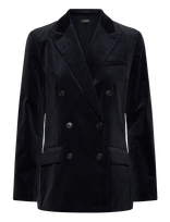 Lauren Ralph Lauren - Double-Breasted Corduroy Blazer - Dvieiliai švarkai - Tamsiai mėlyna