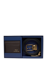 Polo Ralph Lauren - Leather-Foil Blt Gbs-Gbx - Kortelių dėklas - Ruda