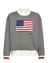 Ralph Lauren Kids - Flag Fleece Mockneck Sweatshirt - Megztinis - Pilka