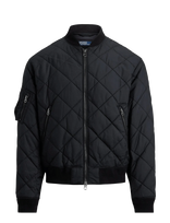 Polo Ralph Lauren - Quilted Jacquard Bomber Jacket - Dygsniuota striukė - Juoda