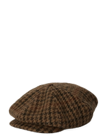 Polo Ralph Lauren - Houndstooth Wool Tweed Newsboy Cap - Kepurė - Ruda