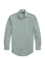 Polo Ralph Lauren - Custom Fit Striped Poplin Shirt - Raštuoti marškiniai - Žalia