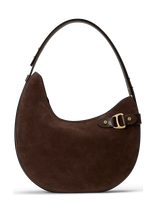 Lauren Ralph Lauren - Suede Large Tasha Shoulder Bag - Rankinė - Ruda