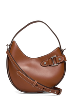 Lauren Ralph Lauren - Leather Small Tasha Crossbody Bag - Rankinė per petį - Ruda