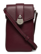 Lauren Ralph Lauren - Leather Tanner Crossbody Tech Case - Rankinė per petį - Raudona