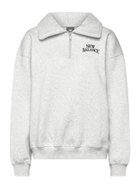 New Balance - Linear Heritage Fleece Half Zip - Sportinis megztinis - Pilka