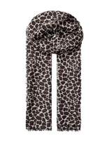 Becksöndergaard - Leopa Woo Scarf - Lengvas šalikas - Pilka