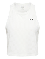 Under Armour - Tech Sport Mesh Crop Tank - Sportinė palaidinė be rankovių - Balta