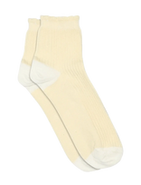 Mp Denmark - Vivian Short Socks - Futbolo kojinės iki kulkšnių - Kreminė spalva