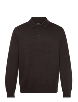 Armani Exchange - Knit Polo - Polo marškinėliai ilgomis rankovėmis - Ruda