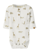 Lil'Atelier - Nbmgayo Elm Ls Slim Body Lil Noos - Ilgarankovis bodis - Balta