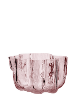 Kosta Boda - Crackle Lyslygte, Lyserød, 58 Mm - Žvakių laikiklis - Rožinė