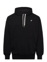 Asics - French Terry Relaxed Pullover Hoodie - Sportinis džemperis su gobtuvu - Juoda