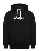 Asics - Asics Logo Fleece Pullover Hoodie - Sportinis džemperis su gobtuvu - Juoda