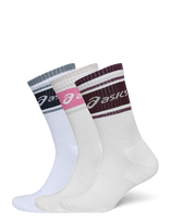 Asics - 3 Pack Asics Logo Crew Sock - Sportinės kojinės - Balta