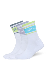 Asics - 3 Pack Asics Logo Crew Sock - Sportinės kojinės - Balta