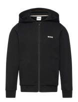 BOSS - Hooded Cardigan - Džemperis - Juoda
