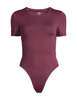 Casall - Studio Body Short Sleeve - Sportiniai kombinezonai ir bodžiai - Burgundiška splava