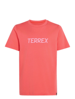 Adidas Terrex - K Mt Logo Tee - Marškinėliai trumpomis rankovėmis - Koralinė spalva